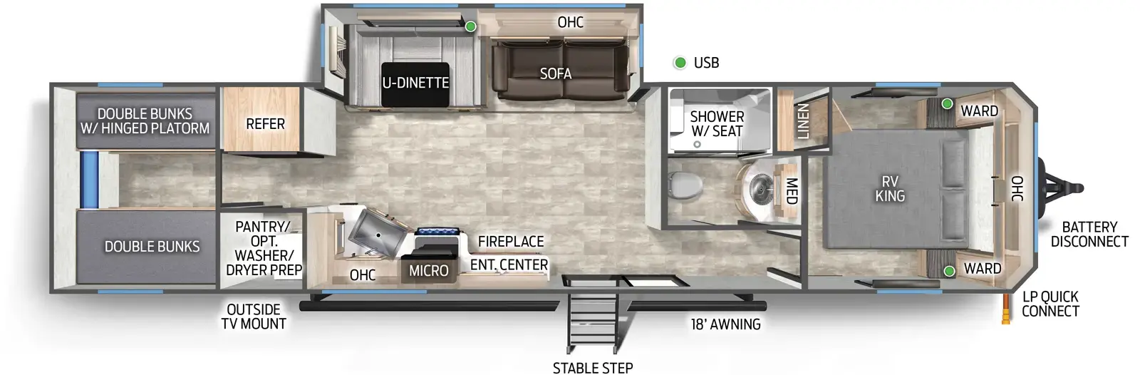 Cherokee Black Label 39TNBL Floorplan